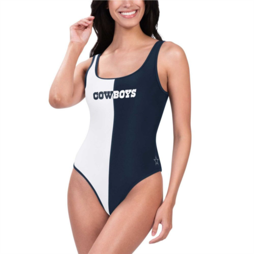 Womens G-III 4Her by Carl Banks Navy/White Dallas Cowboys Last Stand One-Piece Swimsuit