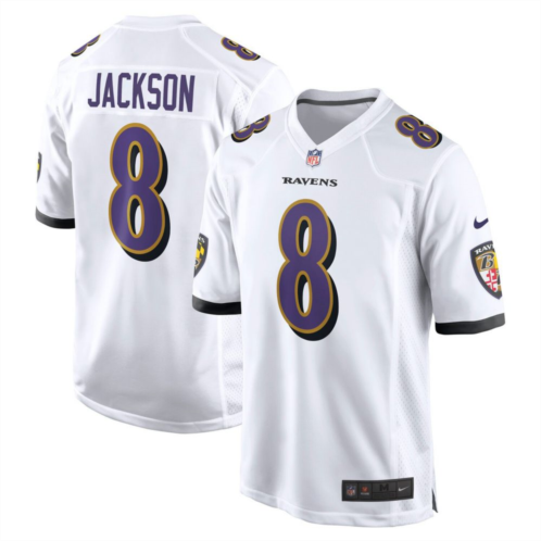 Nitro USA Mens Nike Lamar Jackson White Baltimore Ravens Game Jersey