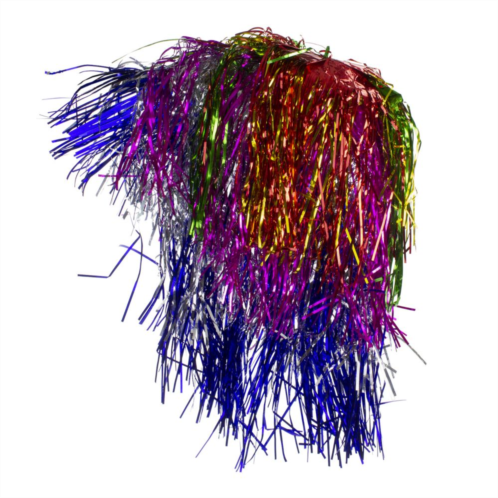 Christmas Central Multi Color Tinsel Womens Halloween Wig Costume Accessory- One Size