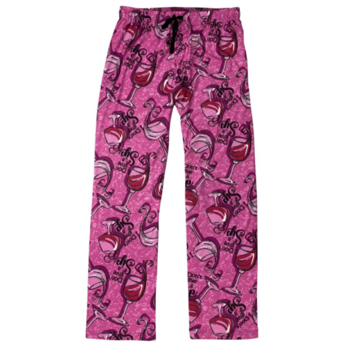 MCCC Sportswear Dark Pink Dont Give Sip Printed Womens Adult Sleep Pant - Extra Large