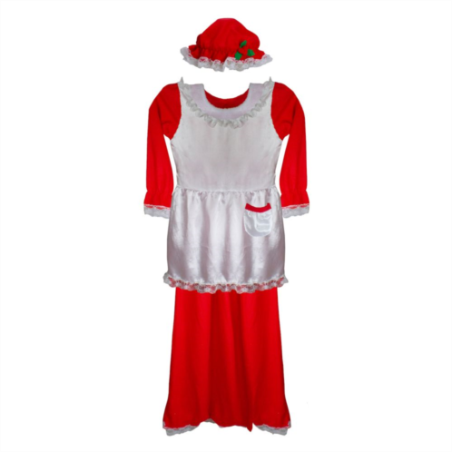 Christmas Central Red And White Womens Mrs. Claus Costume Set Size: Plus Size