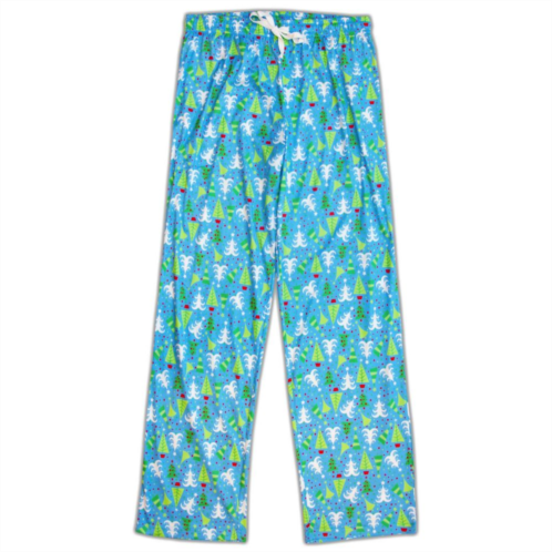 MCCC Sportswear Blue Fun Tree Womens Adult Long Printed Sleep Pant