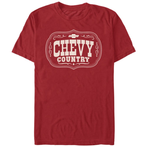 Licensed Character Mens Chevrolet Chevy Country Badge Graphic Tee