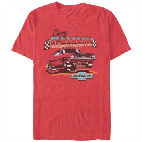 Licensed Character Mens Chevrolet Chevy Camaro American Muscle Graphic Tee