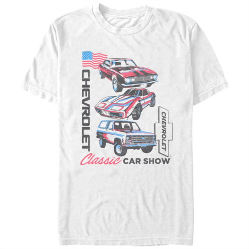Licensed Character Mens Chevrolet Classic Car Show Graphic Tee