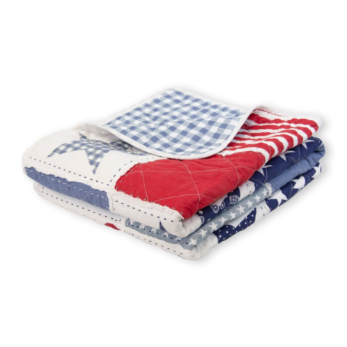 Donna Sharp Stars & Stripes Quilted Throw Blanket