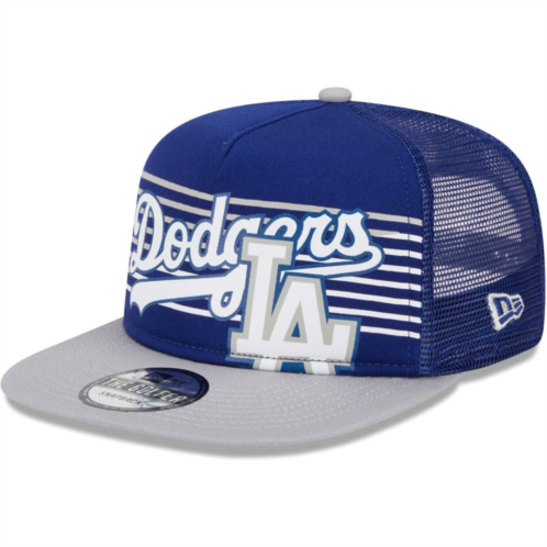 Mens New Era Royal Los Angeles Dodgers Speed Golfer Trucker Snapback Hat