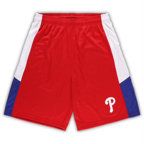 Profile Mens Red Philadelphia Phillies Big & Tall Team Shorts