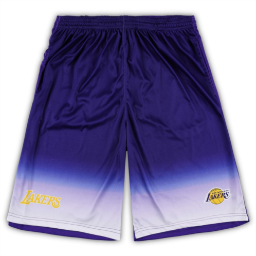 Unbranded Mens Fanatics Branded Purple Los Angeles Lakers Big & Tall Fadeaway Shorts