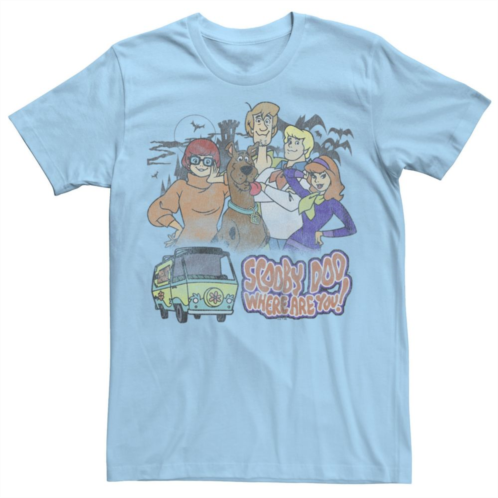 Licensed Character Mens Scooby-Doo Where Are You Poster Graphic Tee