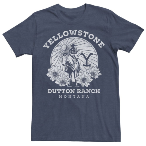 Licensed Character Mens Yellowstone Dutton Ranch Montana Graphic Tee
