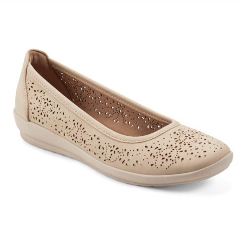 Easy Spirit Alessia Womens Perforated Demi Wedge Flats