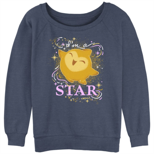 Disneys Wish Juniors Im A Star Slouchy Terry Graphic Pullover