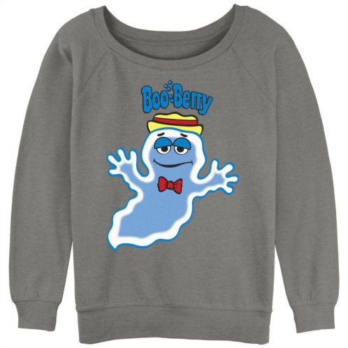 Licensed Character Juniors Boo Berry Unexcited Poster Slouchy Terry Graphic Pullover