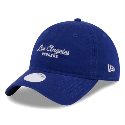 Womens New Era Royal Los Angeles Dodgers Script 9TWENTY Adjustable Hat