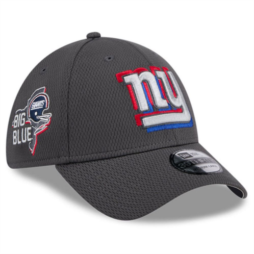 Mens New Era Graphite New York Giants 2024 NFL Draft 39THIRTY Flex Hat