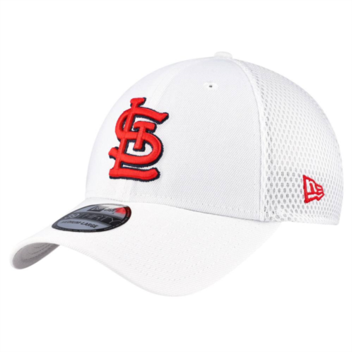 Mens New Era White St. Louis Cardinals REPREVENeo 39THIRTY Flex Hat