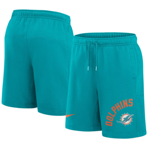 Nitro USA Mens Nike Aqua Miami Dolphins Arched Kicker Shorts