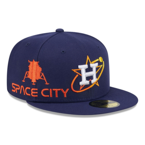 Mens New Era Navy Houston Astros City Connect Icon 59FIFTY Fitted Hat
