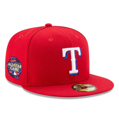 Mens New Era Red Texas Rangers 2024 All-Star Game 59FIFTY Fitted Hat