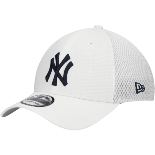 Mens New Era White New York Yankees REPREVEANeo 39THIRTY Flex Hat