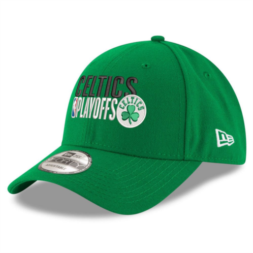 Mens New Era Kelly Green Boston Celtics 2024 NBA Playoffs 9FORTY Adjustable Hat