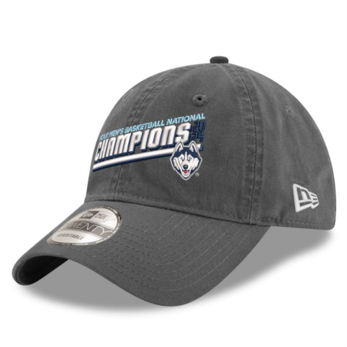 Mens New Era UConn Huskies 2024 Mens Basketball National Champions 9TWENTY Adjustable Hat