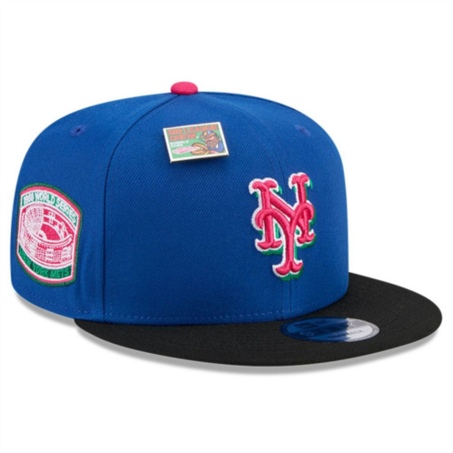 Mens New Era Royal/Black New York Mets Watermelon Big League Chew Flavor Pack 9FIFTY Snapback Hat