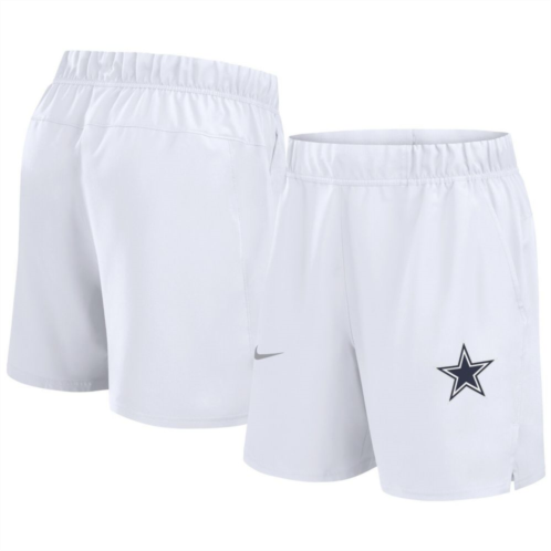 Mens Nike White Dallas Cowboys Blitz Victory Performance Shorts