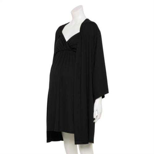 Maternity Sonoma Goods For Life Nursing Nightgown & Robe Set