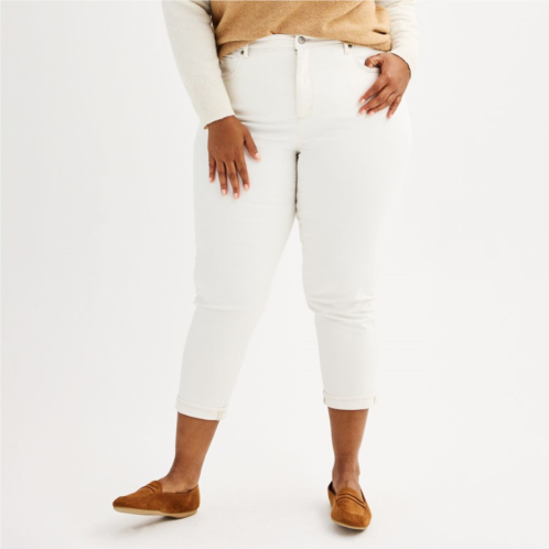 Plus Size Sonoma Goods For Life High-Waisted Boyfriend Jeans