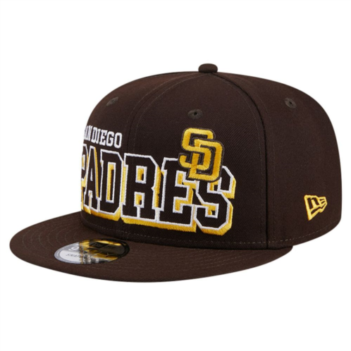 Mens New Era Brown San Diego Padres Game Day Bold 9FIFTY Snapback Hat