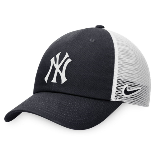 Mens Nike Navy New York Yankees Evergreen Club Trucker Adjustable Hat