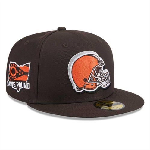 Mens New Era Brown Cleveland Browns 2024 NFL Draft 59FIFTY Fitted Hat