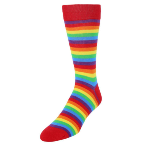 Ctm Mens Rainbow Striped Pride Novelty Socks (1 Pair)