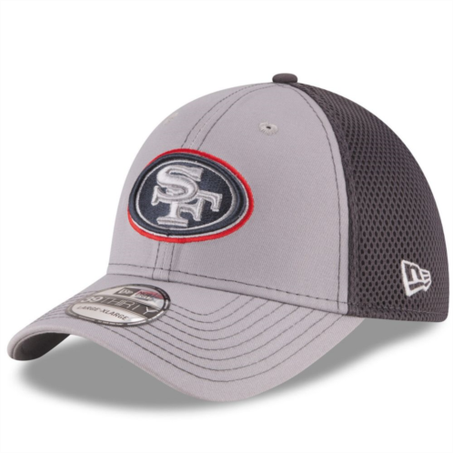 Mens New Era Gray/Graphite San Francisco 49ers Grayed Out Neo 2 39THIRTY Flex Hat