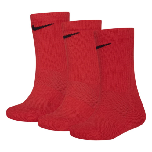Kids Nike 3-Pack Elite Dri-FIT Basketball Crew Socks - Size 5-7