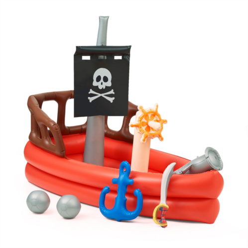 Teamson Kids Pirate Ship Sprinkler Play Center