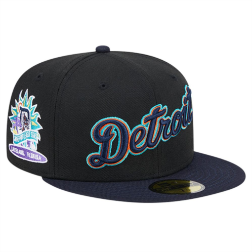 Mens New Era Black Detroit Tigers Retro Spring Training 59FIFTY Fitted Hat