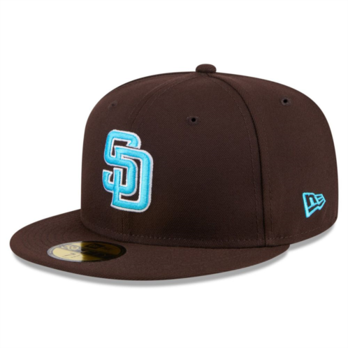Mens New Era Brown San Diego Padres 2024 Fathers Day 59FIFTY Fitted Hat