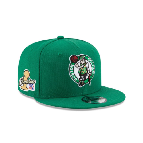 Mens New Era Boston Celtics 2024 NBA Finals Champions Side Patch 9FIFTY Snapback Hat