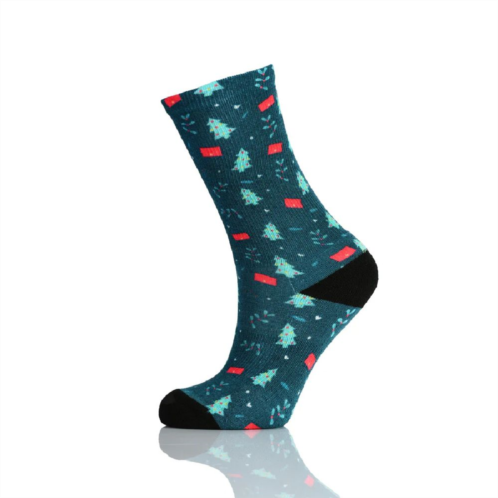 WEAR SIERRA Holly And Trees Colorful Coolmax Crew Socks For Men & Women