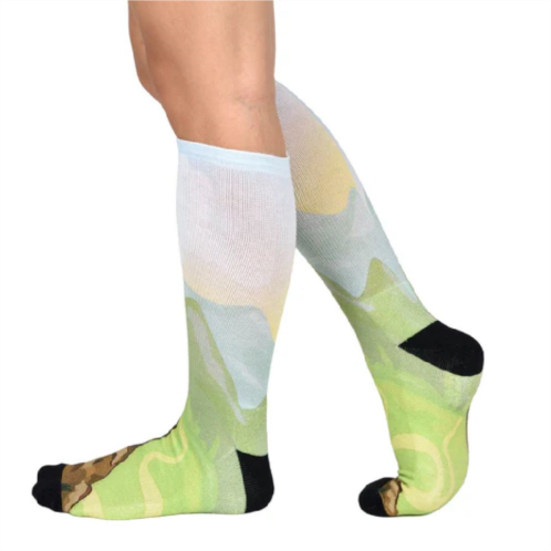 WEAR SIERRA Sierra Socks Hikers Haven Pattern Coolmax Socks, Nature Collection For Men & Women Crew Socks