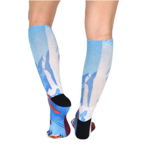 WEAR SIERRA Sierra Socks Slippery Slopes Pattern Coolmax Socks, Nature Collection For Men & Women Crew Socks