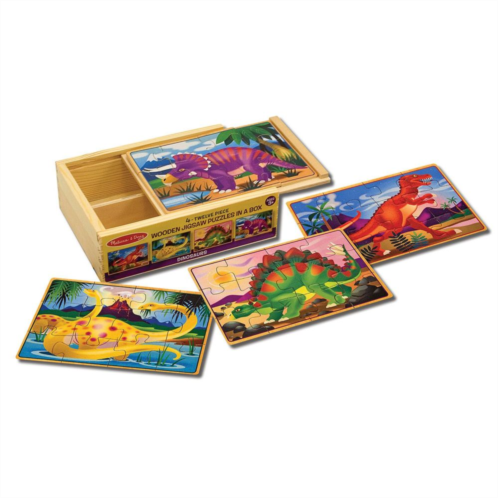 Melissa & Doug Dinosaur Jigsaw Puzzles Box Set