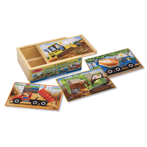 Melissa & Doug Construction Jigsaw Puzzles Box Set
