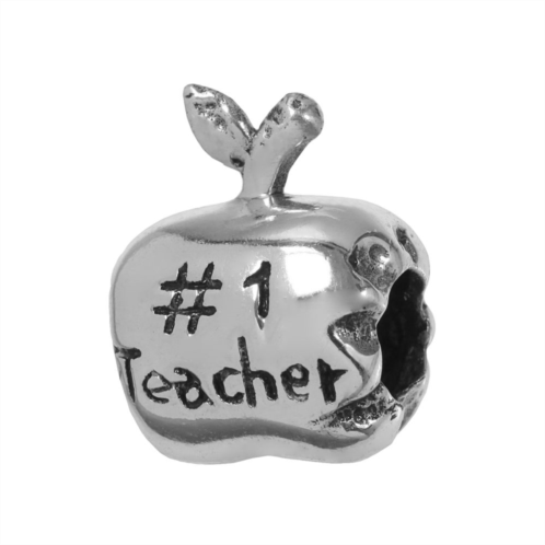 Individuality Beads Sterling Silver #1 Teacher Apple Bead
