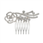 Vieste Simulated Crystal Flower Hair Comb
