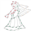 Northlight Seasonal Lighted Red White and Green Angel Christmas Window Silhouette Decoration