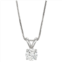 Charles & Colvard 14k Gold 1/2 Carat T.W. Lab-Created Moissanite Solitaire Pendant Necklace